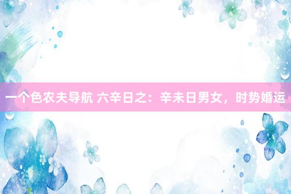 一个色农夫导航 六辛日之：辛未日男女，时势婚运